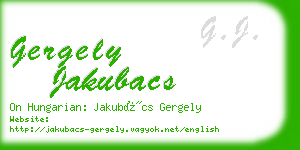 gergely jakubacs business card